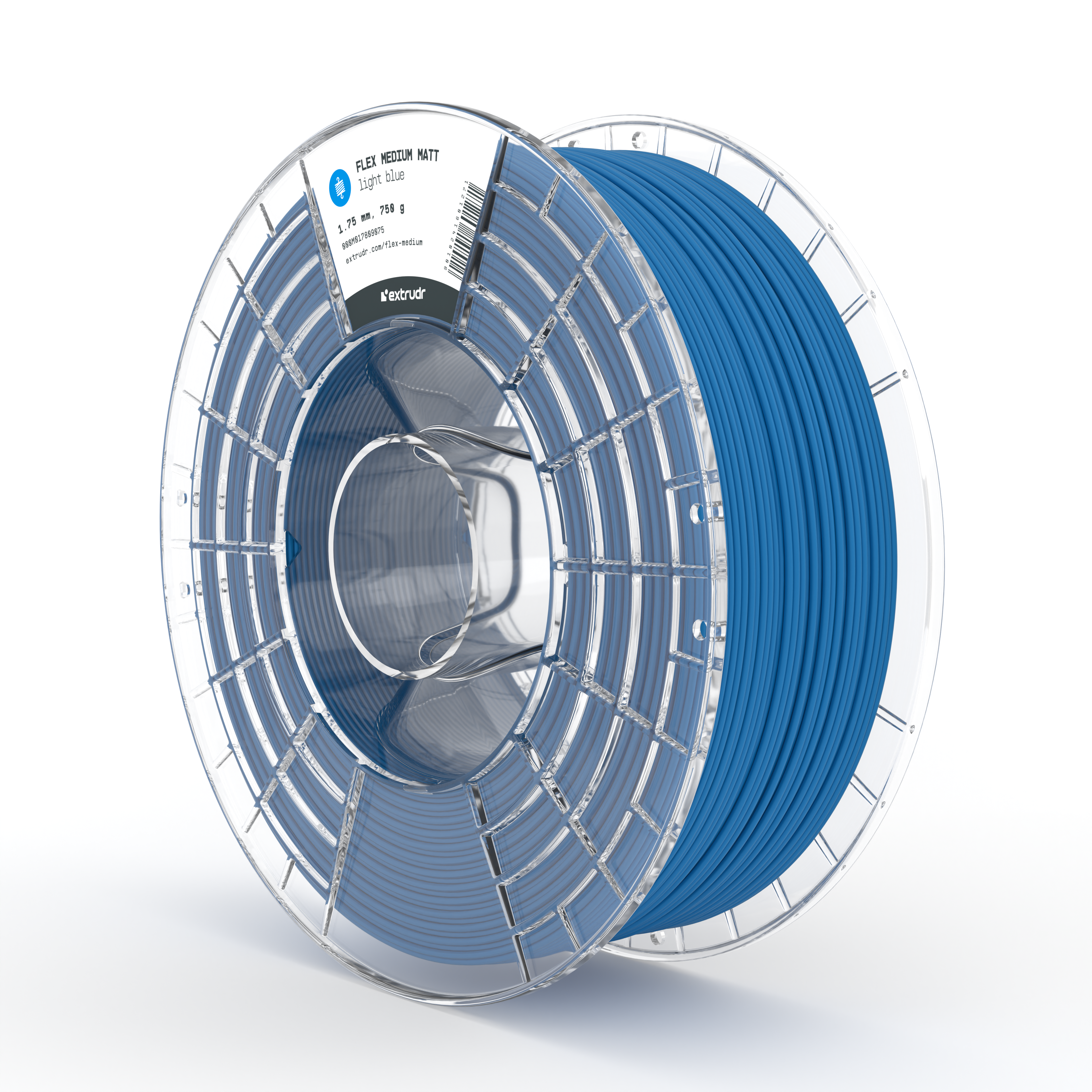 Produktbild von Extrudr TPU FLEX Medium 1,75 Mm – 0,75 Kg Neon Green, Flexibel, Dehnbar Bis 470 %, HDT 115°C, Für FDM/FFF