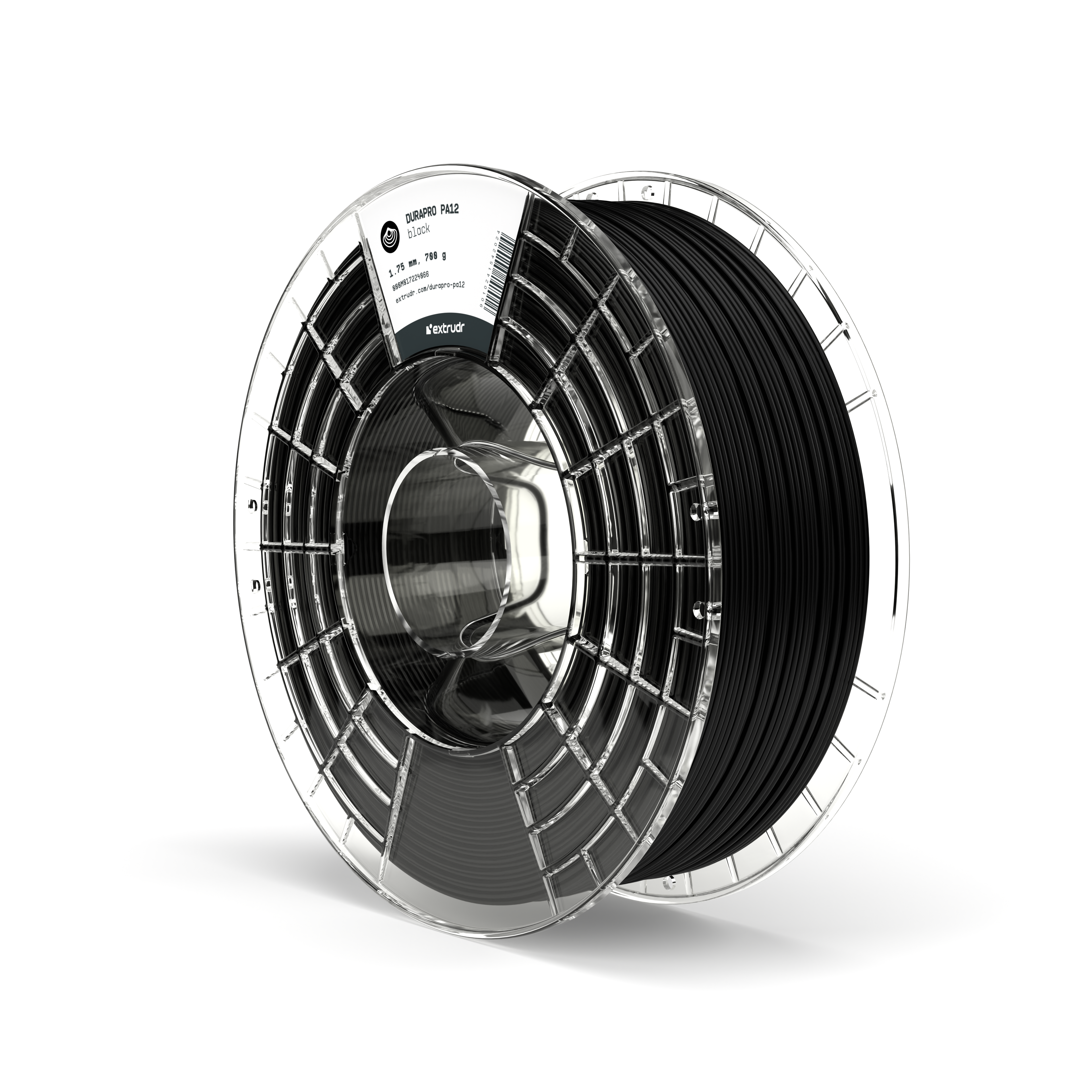 DuraPro PA12  - DuraPro PA12 black 1.75 mm 0.7 kg by Extrudr